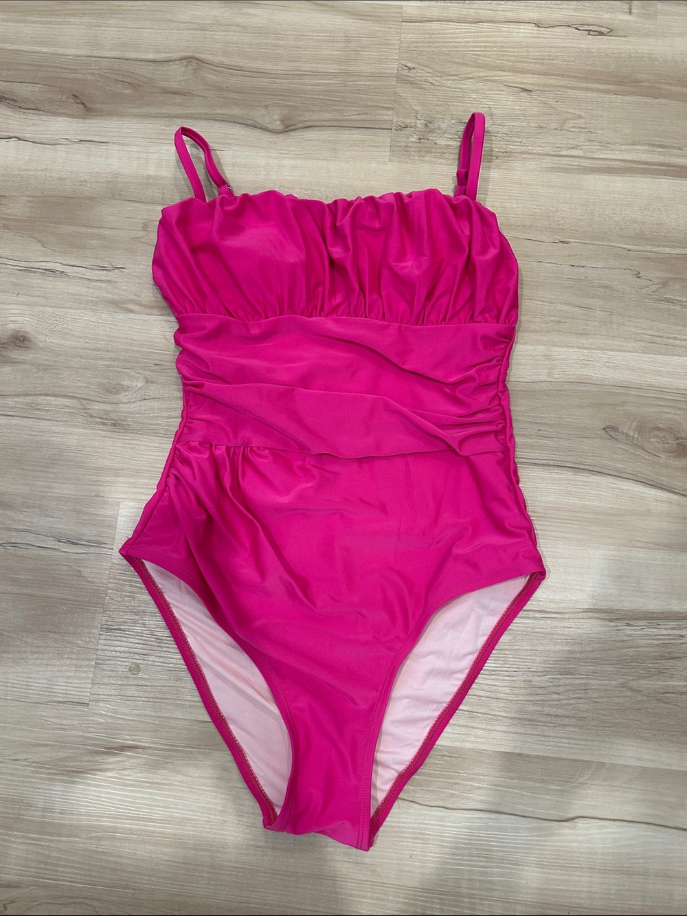 CupShe Hot Neon Pink One-Piece Swimsuit with Tummy Control